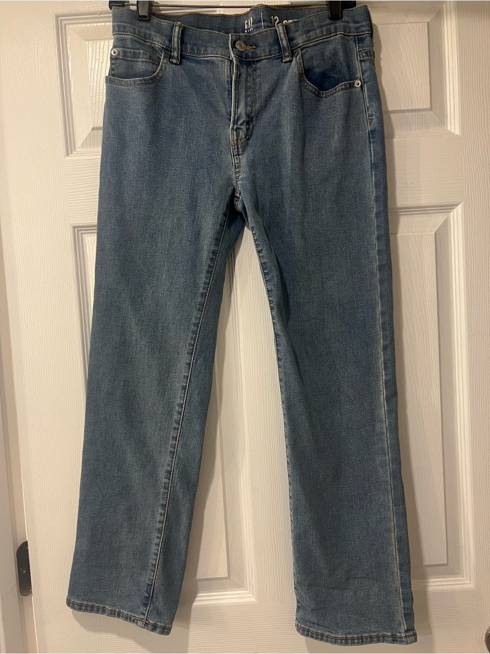 Classic Gap Boy’s Blue Straight-Leg Jeans - husky size 12